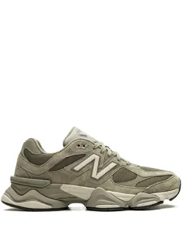 New Balance: Зелёные кроссовки  9060