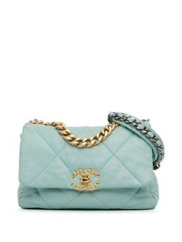 CHANEL Pre-Owned: Голубая сумка 