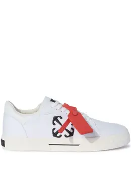 Off-White: Белые кроссовки  Vulcanized