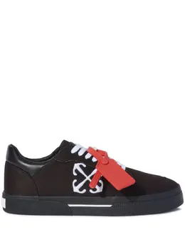 Off-White: Чёрные кроссовки  Vulcanized