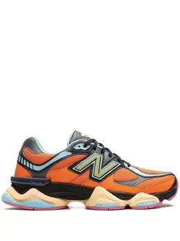 New Balance: Оранжевые кроссовки  9060
