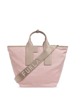 Furla: Розовая сумка-шоппер Piuma