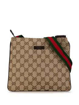 Gucci Pre-Owned: Коричневая сумка через плечо 