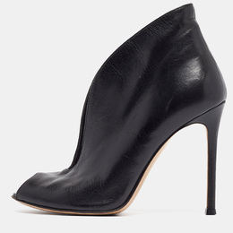 Gianvito Rossi: Чёрные ботинки  Vamp