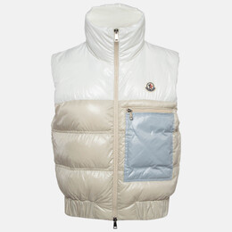 Moncler: Бежевый жилет 