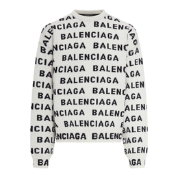 Balenciaga: Белый свитер 