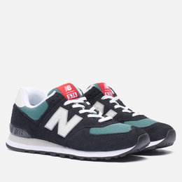 New Balance: Чёрные кроссовки 