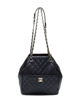 CHANEL Pre-Owned: Чёрная сумка 