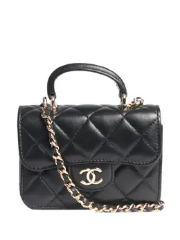 CHANEL Pre-Owned: Чёрная сумка 