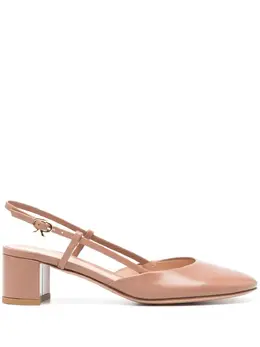 Gianvito Rossi: Бежевые туфли 