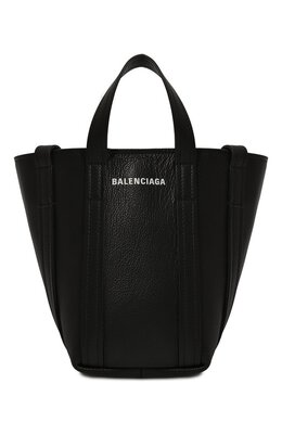 Balenciaga: Чёрная сумка  Everyday XS