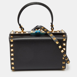 Valentino: Чёрная сумка  Rockstud Alcove