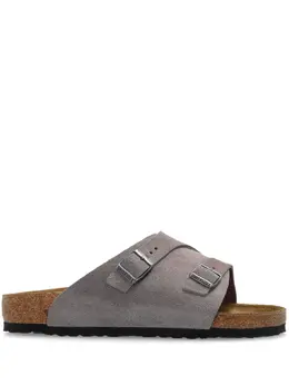 Birkenstock: Фиолетовые сандалии 