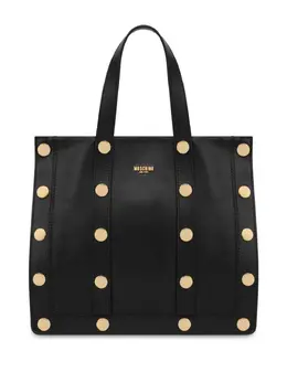 Moschino: Чёрная сумка-шоппер 