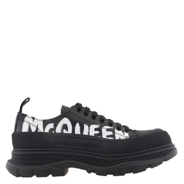 Alexander McQueen: Чёрные кроссовки  Tread Slick