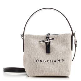 Longchamp: Серебристая сумка 