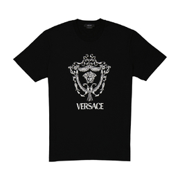 Versace: Чёрная футболка  Medusa