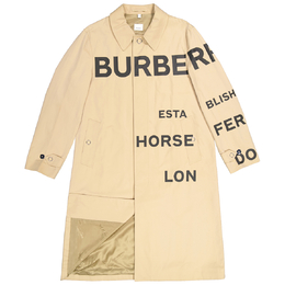 Burberry: Пальто  Horseferry с принтом