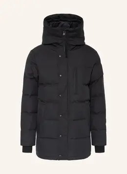 Canada Goose: Чёрный пуховик  Carson