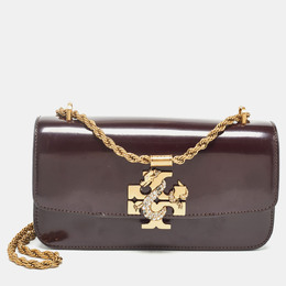 Tory Burch: Бордовая сумка  Eleanor