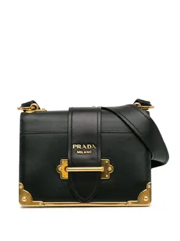 Prada Pre-Owned: Чёрная сумка через плечо 