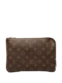 Louis Vuitton Pre-Owned: Коричневый клатч 