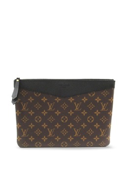 Louis Vuitton Pre-Owned: Чёрный клатч 