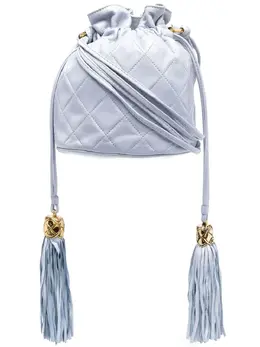 CHANEL Pre-Owned: Голубая сумка 