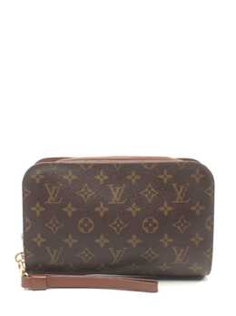 Louis Vuitton Pre-Owned: Коричневый клатч 