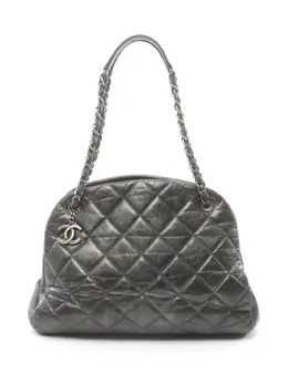 CHANEL Pre-Owned: Тёмная сумка-шоппер 