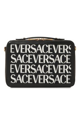 Versace: Чёрная сумка 