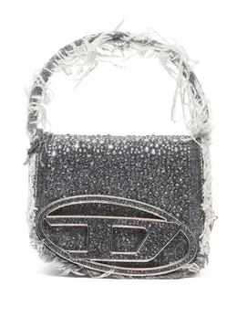 Diesel: Серебристая сумка 