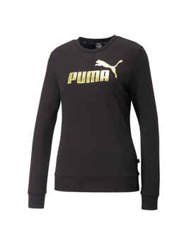 PUMA: Чёрный свитшот  Ess