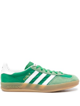 Adidas: Зелёные кроссовки  Gazelle Indoor