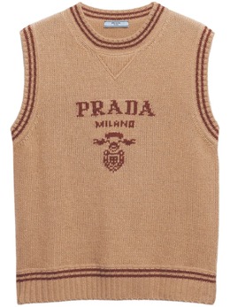 Prada: Коричневый жилет 