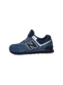 New Balance: Синие кроссовки  574