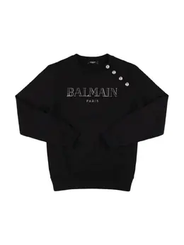 BALMAIN: Хлопковый свитшот 