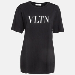 Valentino: Чёрная футболка  VLTN