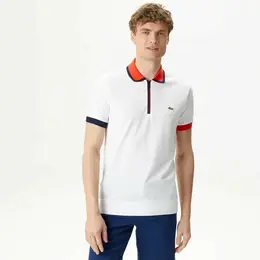 LACOSTE: Белое поло 