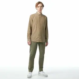 LACOSTE: Брюки цвета хаки 