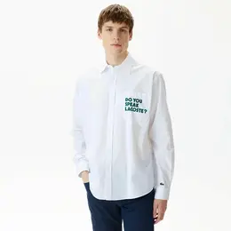 LACOSTE: Белая рубашка 