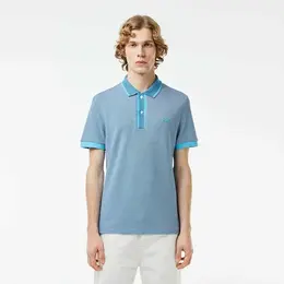 LACOSTE: Голубое поло 