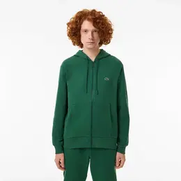 LACOSTE: Зелёная толстовка 