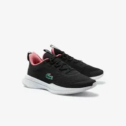LACOSTE: Чёрные кроссовки 
