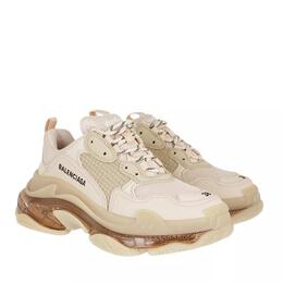 Balenciaga: Бежевые кроссовки  Triple S Clear Sole