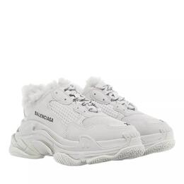 Balenciaga: Серые кроссовки Triple S