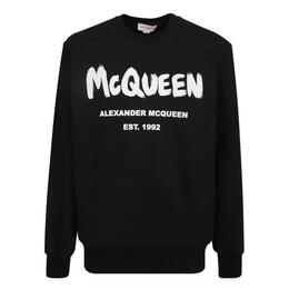 Alexander McQueen: Чёрная футболка Graffiti