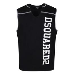 Dsquared2: Хлопковая футболка  Tank