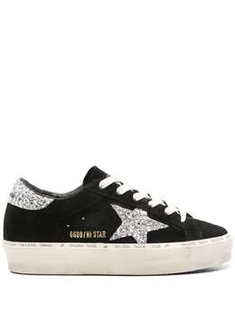 Golden Goose: Чёрные кроссовки  Hi Star