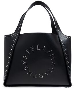 Stella McCartney: Чёрная сумка-шоппер  Stella Logo